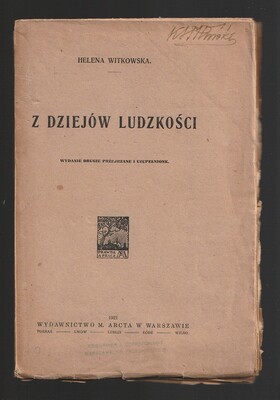 Z dziejów ludzkości